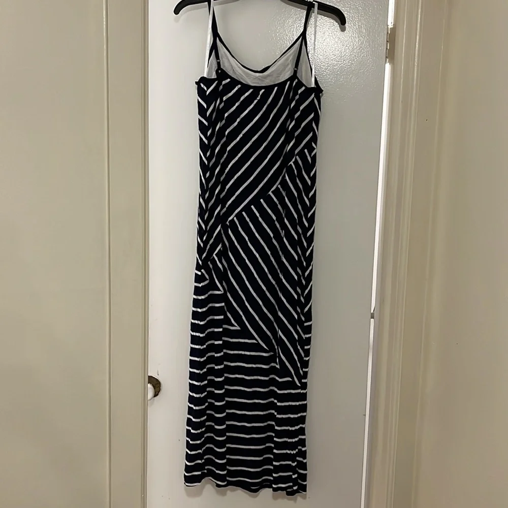 Navy & White Striped Dress. - Picture 5 of 6